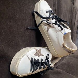 Golden Goose Womens Sneakers: Hi-Star Platforms